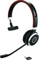 "Jabra Evolve 65 SE" "Bluetooth" mono ausinės, belaidės, su triukšmą slopinančiu mikrofonu, patvariu akumuliatoriumi ir dviguba jungtimi, sertifikuotos "MS Teams", juodos spalvos, 6593-833-309
