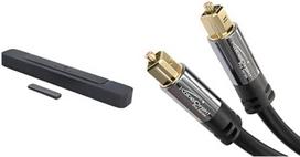 "JBL Bar 2.0 All-In-One MK2" - kompaktiška 2.0 kanalų garso juosta namų kino garso sistemai ir KabelDirekt - TOSLINK kabelis, optinis garso kabelis - 1 m trumpas
