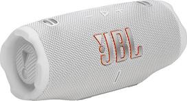"JBL Charge 6" nešiojamasis "Bluetooth" garsiakalbis, 28 valandų baterijos veikimo laikas, atsparus vandeniui, dulkėms ir smūgiams pagal IP68, "JBL Pro Sound" su "AI Sound Boost", "Auracast Multi-Speaker", baltas
