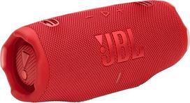 "JBL Charge 6" nešiojamasis "Bluetooth" garsiakalbis, 28 valandų baterijos veikimo laikas, atsparus vandeniui, dulkėms ir smūgiams pagal IP68, "JBL Pro Sound" su "AI Sound Boost", "Auracast Multi-Speaker", raudonas