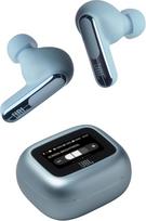 "JBL Live Beam 3" belaidės ausinės su "Bluetooth", 48 valandų baterijos veikimo laikas, "True Adaptive Noise Cancelling" ir didelės raiškos JBL signatūros garsas, atsparios vandeniui pagal IP55, su ausų kištukais, mėlynos spalvos
