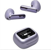 "JBL Live Flex 3" belaidės ausinės su "Bluetooth", 50 valandų veikianti baterija, "True Adaptive Noise Cancelling" ir didelės raiškos JBL signatūros garsas, atsparios vandeniui pagal IP54, su ausų kištukais, violetinės spalvos
