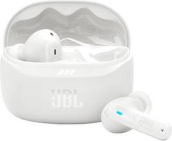 "JBL Tune Beam 2" belaidės "Bluetooth" ausinės į ausis su triukšmo slopinimu, 48 valandų atkūrimo laikas, IP54 apsauga nuo vandens ir dulkių, kelių taškų ryšys, ergonomiškas dizainas, baltos spalvos
