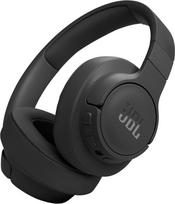 "JBL Tune 770NC" adaptyviosios triukšmo slopinimo ir išmaniosios aplinkos belaidės ausinės per ausis, "Bluetooth 5.3", iki 70 val. veikianti baterija su greituoju įkrovimu, lengvas, patogus ir sulankstomas dizainas (juodas)