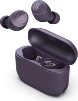 "JLab Go Air Pop+" ausinės į ausis, belaidės "Bluetooth" ausinės, tikros belaidės ausinės, 35+ valandų trukmės ausinės, belaidės ausinės, ausinės su mikrofonu, USB-C įkrovimo dėžutė, dviguba jungtis, EQ3 garsas, violetinės spalvos