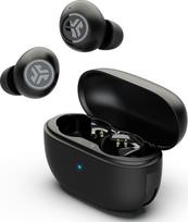 "JLab Go Pop ANC In-Ear" ausinės "Bluetooth", aktyvaus triukšmo slopinimo belaidės ausinės, 24 valandų trukmės, tikros belaidės ausinės, IP55, atsparios prakaitui, daugiataškės, juodos spalvos
