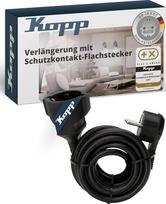 "Kopp" 143502087 prailgintuvas su "Schuko" kištuku, juodas, 143705086