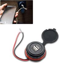 "LanCo12V" 3,1 A automobilinis įkroviklis su dviem USB prievadais, vandeniui atsparus automobilinis kištukinis maitinimo šaltinis, skirtas USB įkrovikliui, skirtam automobiliniams motociklams