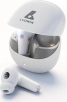 "Leowin" "Bluetooth" ausinės, ausinės į ausis, "Bluetooth", belaidės "Bluetooth 5.3" ausinės su 4 mikrofonais aiškiems skambučiams, ENC ANC triukšmo slopinimu ir skaidriu režimu, 40 valandų baterijos veikimo laikas