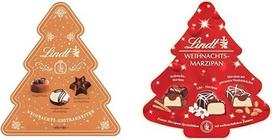 "Lindt" šokoladiniai kalėdiniai pralinėliai eglutėje | 100 g šokoladinių saldainių | Šokoladas Kalėdoms | Pralinėliai dovanų ir šokoladinis kalėdinis marcipanas | 175 g šokolado dėžutė