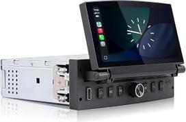 "Linux" vieno DIN jungties automobilinis radijo imtuvas "Peugeot 3008" 107 206 207 308 "Citroën C2 C3 C4 Picasso" su belaidžiu "CarPlay" ir "Android Car", išskleidžiamas jutiklinis ekranas, "Plug & Play", "Bluetooth", FM/AM radijas