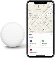 "Mangotek" raktų ieškiklis, "StarTag" "Bluetooth" seklys veikia su "Apple Find My" (tik "iOS") duomenų apsauga, praradimo režimas, raktų, piniginės, krepšių, sekimo žymės su
