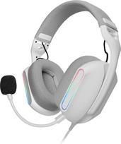 "Mars Gaming" MH-PRO Žaidimų ausinės ARGB Flow Surround Sound AIR 3D Ausų pagalvėlės Mikrofonas PS4 PS5 Xbox ONE Xbox ONE Xbox Series X-S Switch 2 Windows Mac Išmanusis telefonas Planšetė Balta