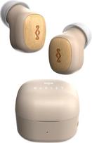 "Marley House of Smile Jamaica Bluetooth" ausinės - mažos "Bluetooth" ausinės į ausis, 14 valandų atkūrimo laikas, mini ausinės, "TWS Bluetooth" ausinės su įkrovimo dėklu, tvarios medžiagos, kreminės spalvos