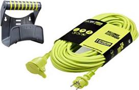 "Masterplug" elektrinis sodo 3 x 1,5 mm prailgintuvas 20 m 3680V 230V žalias