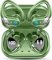 "Matast Bluetooth" sporto ausinės, belaidės "Bluetooth 5.4" ausinės su ENC triukšmo slopinimo funkcija ir 4 HD mikrofonais, ausinės į ausis su "Hi-Fi Stereo", 50 valandų belaidės ausinės, IP7 vandeniui atsparios, LED