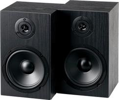 "McGrey BSS-265 BK" 6,5 colių "HiFi" garsiakalbių lentynos - 1 pora dėžučių - 40 W (RMS) - 2 krypčių sistema - Taip pat montuojama ant sienos - Juoda
