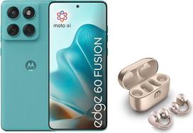 "Motorola Edge 60 Fusion" išmanusis telefonas "Pantone Amazonite" + "Moto Buds" kilpa "Frensh Oak" su "Swarovski" kristalais