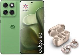 "Motorola Edge 60" išmanusis telefonas "Pantone Shamrock" + "Moto Buds Loop Frensh Oak" su "Swarovski" kristalais
