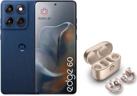 "Motorola Edge 60" išmanusis telefonas "Pantone Gibraltar Sea" + "Moto Buds Loop Frensh Oak" su "Swarovski" kristalais