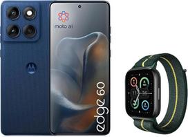 "Motorola Edge 60" išmanusis telefonas "Pantone Gibraltar Sea" + "Moto Watch Fit Trekking Green
