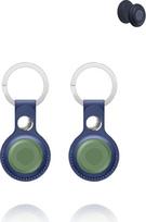 "Motorola Smart Tag" PU odos dėklo dangtelis su raktų pakabuku "Anti-Lost Design" mėlynas 2 pakuotės