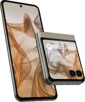 "Motorola razr50" apverčiamasis telefonas 6,9"/3,6" FHD+ ekranas, 50 MP kamera, 8/256GB, 4200 mAh, "Android" 14) Paplūdimio smėlis + aukščiausios kokybės apsauginis dangtelis [tik "Amazon"]