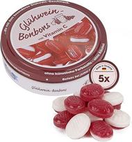 "Mulled Wine" saldainiai 100 g skardinėje - bealkoholiniai prieskoniniai saldainiai su tradiciniu virinto vyno skoniu, cinamono ir gvazdikėlių aromatu, idealus žiemos skanėstas, dovana ir suvenyras - 500 g