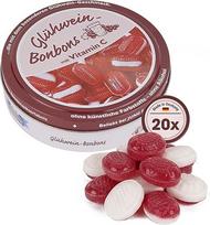 "Mulled Wine" saldainiai 100 g skardinėje - bealkoholiniai prieskoniniai saldainiai su tradiciniu virinto vyno skoniu, cinamono ir gvazdikėlių aromatu, idealus žiemos skanėstas, dovana ir suvenyras - 2000 g