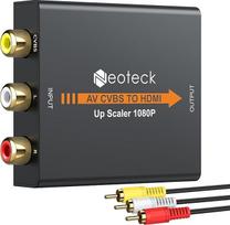 "Neoteck" RCA į HDMI konverteris lydinio 1080P mini RCA kompozitinis CVBS AV į HDMI vaizdo garso adapteris, palaikantis 720P/1080P