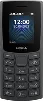 "Nokia 110" funkcinis telefonas su įmontuotu MP3 grotuvu, galine kamera, ilgaamžiu akumuliatoriumi ir diktofonu - medžio anglys