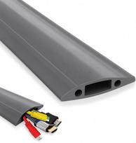 "On1shelf®" vidutinio svorio apsauginis nuo sukibimo į žemę kabelio gaubtas 16 mm (plotis) x 8 mm (aukštis), pilkas (4 m)