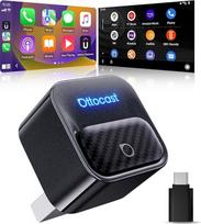 "Ottocast Mini Core 2026" belaidis "CarPlay" adapteris ir "Android" automobilinis adapteris, "Plug & Play", mobiliojo telefono keitimas vienu mygtuko paspaudimu, "WiFi 6" + BT 5.4, automatinis pakartotinis prisijungimas, skirtas "iPhone 6+" ir "Android 11