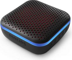 "Philips Audio" "Bluetooth" garsiakalbis S2505B/00 su LED žibintais (įmontuotas mikrofonas, tvirtas ir IPX7 vandeniui atsparus, 10 valandų atkūrimo trukmė, 20 m atstumas), juodas