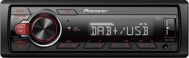 "Pioneer" MVH-130DAB-AN 1 DIN automobilinis radijas su RDS ir DAB+, USB, Aux įvestis, nedidelis montavimo gylis, įskaitant DAB anteną