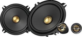 "Pioneer" TS-A1301C 13 cm dvipusio komponentinio garsiakalbio 2 garsiakalbių rinkinys (maksimali galia 300 W, sinusinė galia po 50 W), galingas garsas, didelis efektyvumas, 54 mm montavimo gylis, 121 mm montavimo išpjova, su grotelėmis