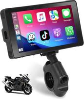 "Podofo" motociklo automobilinis radijas su belaidžiu "Carplay" "Android" automobiliu, 5,5 colio nešiojamas automobilinis radijas su IPS ekranu, "Bluetooth", SWC, FM transliacija