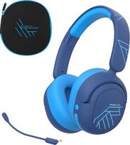 "PowerLocus" vaikiškos "Bluetooth" ausinės, aktyvus triukšmo slopinimas, 70 val. žaidimo trukmė, 74/85/94 dB saugus garsumas, vaikiškos ausinės su mikrofonu, belaidės ir kabelinės vaikiškos ausinės su krepšiu