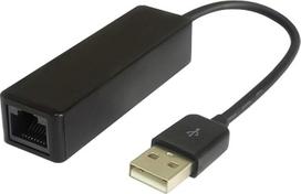 "PremiumCord kuethernet2" USB ir Ethernet RJ45 adapteris, USB 2.0 A tipo ir Ethernet, 100Mbps, tinklo, spalva: juoda,