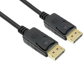 "PremiumCord" 16K "DisplayPort 2.0" kabelis M/M 1,5 m, nuo vyriškos iki vyriškos pusės, 80Gb/s, vaizdo 16K@60Hz, 8K@120Hz, 4K@144Hz 2160p, HDCP 2.2, paauksuotos jungtys, juodas