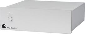"Pro-Ject Amp Box S3 Micro Audiophile Stereo galios stiprintuvas su 2 x 50 W trigerio jungtimi - sidabrinis