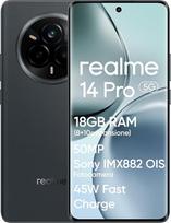 "realme 14 Pro" 5G išmanusis telefonas, 8 + 256GB, 50 MP "Sony IMX882" OIS kamera, ryškumas 7300, 120 Hz išlenktas ekranas, IP69 atsparumas vandeniui, 5260 mAh baterija, 45 W "Supervooc" greitasis įkrovimas, pilkas