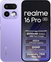 "realme 16 Pro 5G" išmanusis telefonas 8+512GB, orchidėjų violetinė, "MediaTek Dimensity 7300 Max", 6,78 colių 144Hz AMOLED, 200MP OIS galinė kamera, 50MP priekinė kamera, 6500 mAh baterija, 80W "Ultra Charge", NFC, IR nuotolinio valdymo pultelis