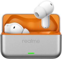 "realme Buds T500 Pro" ausinės "Bluetooth" su 50 dB ANC, 56 val. atkūrimo laikas, aukštos kokybės garsas, "Bluetooth 6.1", IP55, 6 mikrofonai, 3 įrenginių jungtis, belaidės ausinės, sidabrinės spalvos