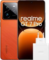 "realme GT 7 Pro 5G" išmanusis telefonas, 12 + 256GB, "Snapdragon 8 Elite" mikroschemų rinkinys, "AI Ultra-Clear Snap" kamera, "RealWorld Eco²" ekranas, 6500 mAh titano baterija, "Mars Orange", "Amazon" išskirtinis