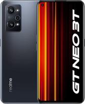 "realme GT Neo 3T-8+128GB 5G išmanusis telefonas be sutarties, "Snapdragon 870", 80 W "SuperDart" įkrovimas, 120 Hz "Super AMOLED" ekranas, "Sony IMX766" pavyzdinė kamera, dvi SIM kortelės, NFC, juodas atspalvis, vieno dydžio
