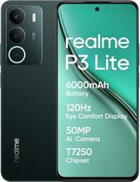 "realme P3 Lite" išmanusis telefonas 8+256GB, 50MP AI kamera, aštuonių branduolių procesorius, 120Hz "Eye Comfort" ekranas, "ArmorShell" apsauga, 6000mAh baterija, 15W greitasis įkrovimas, pušų žalia