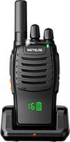 "Retevis H777H" radijo stotelė, "Walkie Talkie" su paslėptu LED ekranu, įskaitoma, vienu paspaudimu suporuojama H777, USB-C, VOX, avarinis signalas, "Walki Talki", skirta stovyklavimui, važinėjimui dviračiu (1 vnt., juoda)