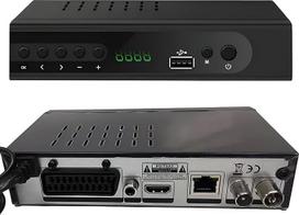 "Retoo" DVB-T2 imtuvas "Full HD" TV imtuvas su nuotolinio valdymo pultu, HDTV medijos grotuvas su PVR įrašymo funkcija ir laiko keitimu, skaitmeninis imtuvas su H.265 HEVC, kabelinis imtuvas su USB, juodas
