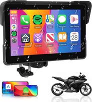 "Rimoody" 7 colių "Carplay" ekranas motociklui Belaidis "Carplay" ir "Android" automobilinis ekranas motociklams, motociklų automobilinis radijas su "Airplay"/"Android Cast"/"Dual Bluetooth"/"Navigacija"/"IP67" atsparus vandeniui